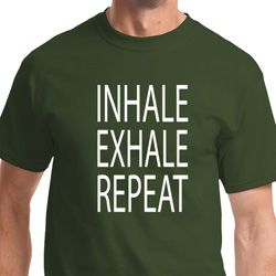 Inhale Exhale Repeat Mens Yoga Shirts