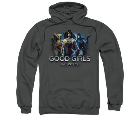 Injustice Gods Among Us Hoodie Good Girls Charcoal Sweatshirt Hoody