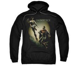 Injustice Gods Among Us Hoodie Wonderwoman VS Superman Black Sweatshirt Hoody