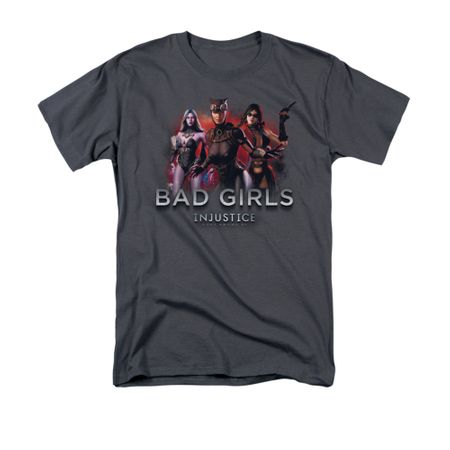 Injustice Gods Among Us Shirt Bad Girls Charcoal T-Shirt