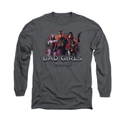 Injustice Gods Among Us Shirt Bad Girls Long Sleeve Charcoal Tee T-Shirt