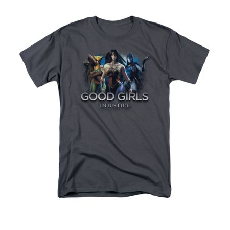 Injustice Gods Among Us Shirt Good Girls Charcoal T-Shirt