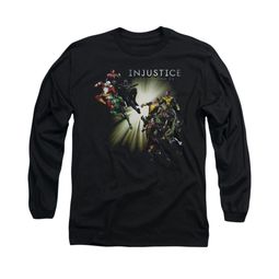 Injustice Gods Among Us Shirt Good VS Evil Long Sleeve Black Tee T-Shirt