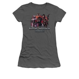 Injustice Gods Among Us Shirt Juniors Bad Girls Charcoal T-Shirt