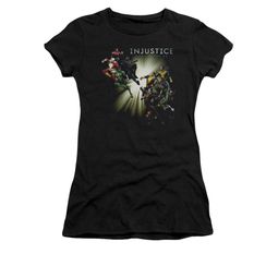 Injustice Gods Among Us Shirt Juniors Good VS Evil Black T-Shirt