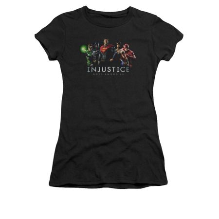 Injustice Gods Among Us Shirt Juniors League Black T-Shirt