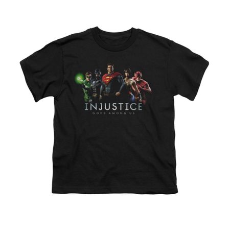 Injustice Gods Among Us Shirt Kids League Black T-Shirt