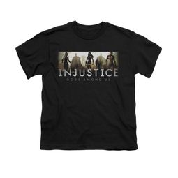 Injustice Gods Among Us Shirt Kids Logo Black T-Shirt Injustice Gods Among Us Shirt Kids Logo Black T-Shirt