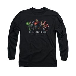 Injustice Gods Among Us Shirt League Long Sleeve Black Tee T-Shirt