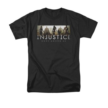 Injustice Gods Among Us Shirt Logo Black T-Shirt
