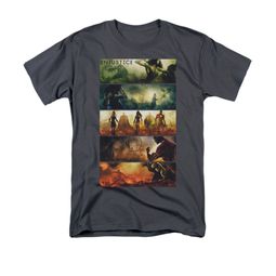 Injustice Gods Among Us Shirt Panels Charcoal T-Shirt