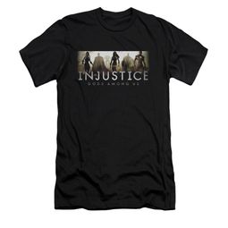 Injustice Gods Among Us Shirt Slim Fit Logo Black T-Shirt Injustice Gods Among Us Shirt Slim Fit Logo Black T-Shirt
