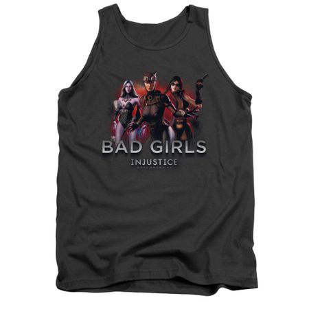 Injustice Gods Among Us Shirt Tank Top Bad Girls Charcoal Tanktop