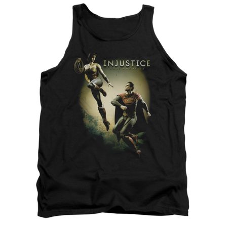 Injustice Gods Among Us Shirt Tank Top Wonderwoman VS Superman Black Tanktop
