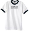 INNOCENT BYSTANDER BLACK Funny Adult Ringer T-shirt - White/Black