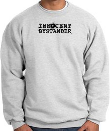 INNOCENT BYSTANDER BLACK Funny Adult Sweatshirt - Ash