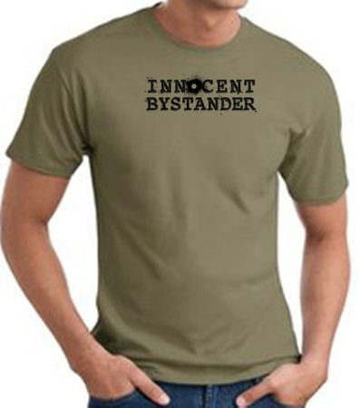 INNOCENT BYSTANDER BLACK Funny Adult T-shirt - Army