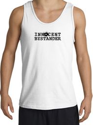 INNOCENT BYSTANDER BLACK Funny Adult Tanktop - White INNOCENT BYSTANDER BLACK Funny Adult Tanktop - White