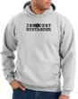 Innocent Bystander Hoodie Black Print Hoody Ash