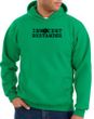 Innocent Bystander Hoodie Black Print Hoody Kelly Green