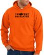 Innocent Bystander Hoodie Black Print Hoody Orange