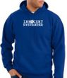 Innocent Bystander Hoodie White Print Hoody Royal