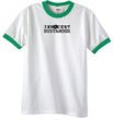 Innocent Bystander Shirt Black Print Ringer Shirt White/Kelly Green