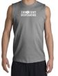 Innocent Bystander Shirt White Print Muscle Shirt Sports Grey