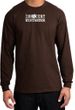 INNOCENT BYSTANDER WHITE Funny Adult Long Sleeve T-Shirt - Brown