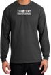 INNOCENT BYSTANDER WHITE Funny Adult Long Sleeve T-Shirt - Charcoal