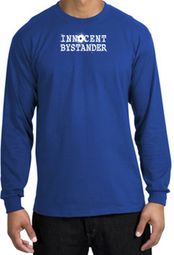 INNOCENT BYSTANDER WHITE Funny Adult Long Sleeve T-Shirt - Royal