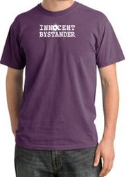 INNOCENT BYSTANDER WHITE Funny Adult Pigment Dyed T-Shirt - Plum INNOCENT BYSTANDER WHITE Funny Adult Pigment Dyed T-Shirt - Plum