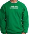 INNOCENT BYSTANDER WHITE Funny Adult Pullover Sweatshirt - Kelly Green