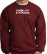 INNOCENT BYSTANDER WHITE Funny Adult Pullover Sweatshirt - Maroon