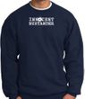 INNOCENT BYSTANDER WHITE Funny Adult Pullover Sweatshirt - Navy