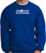 INNOCENT BYSTANDER WHITE Funny Adult Pullover Sweatshirt - Royal