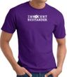 INNOCENT BYSTANDER WHITE Funny Adult T-shirt - Purple