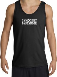 INNOCENT BYSTANDER WHITE Funny Adult Tanktop - Black INNOCENT BYSTANDER WHITE Funny Adult Tanktop - Black