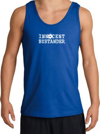 INNOCENT BYSTANDER WHITE Funny Adult Tanktop - Royal