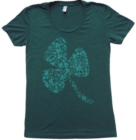 Irish Shamrock Juniors Burnout Shirt