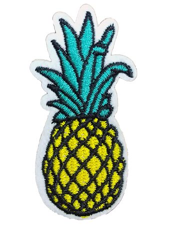 Iron-On Pineapple Patch Applique