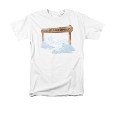 It's A Wonderful Life Shirt Bedford Falls Adult White Tee T-Shirt