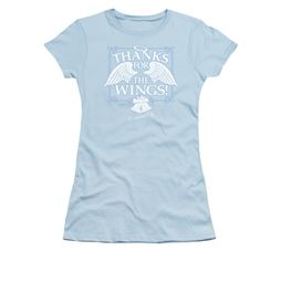 It's A Wonderful Life Shirt Juniors Dear George Light Blue Tee T-Shirt