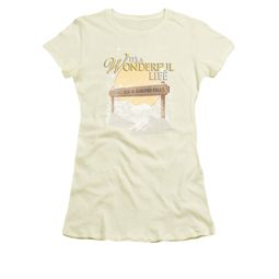 It's A Wonderful Life Shirt Juniors Wonderful Story Cream Tee T-Shirt