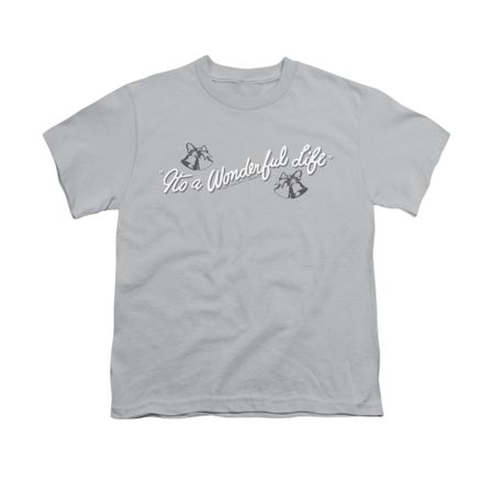 It's A Wonderful Life Shirt Kids Logo Silver Youth Tee T-Shirt