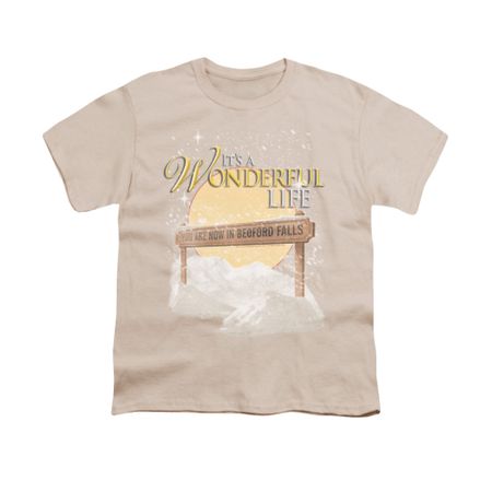 It's A Wonderful Life Shirt Kids Wonderful Story Cream Youth Tee T-Shirt