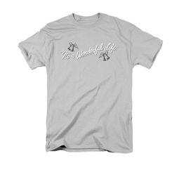 It's A Wonderful Life Shirt Logo Adult Silver Tee T-Shirt