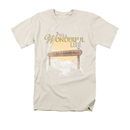 It's A Wonderful Life Shirt Wonderful Story Adult Cream Tee T-Shirt