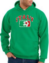 Italian Hoodie Italia Soccer Futbol Kelly Green Hoody Italian Hoodie Italia Soccer Futbol Kelly Green Hoody