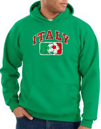 Italian Hoodie Italia Soccer Futbol Kelly Green Hoody
